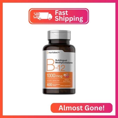 Vitamin B12 Sublingual 1000Mcg 400 Fast Dissolve Tablet Methylcobalamin Horbaach