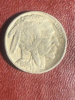 1924-P Buffalo Nickel   Sharp Strike, Bold Date   Authentic Raw Estate Find