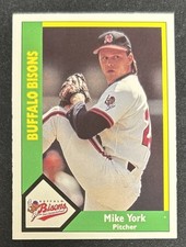 1990 CMC AAA Mike York Minor League Baseball Card #11 Buffalo Bisons Pitcher GD
