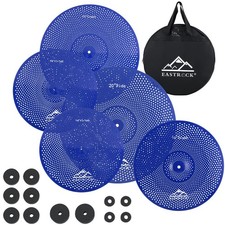 Low Volume Cymbal Pack - 5 Piece Set With Cymbal Bag  Felts - 14'' Hi-hat  ...