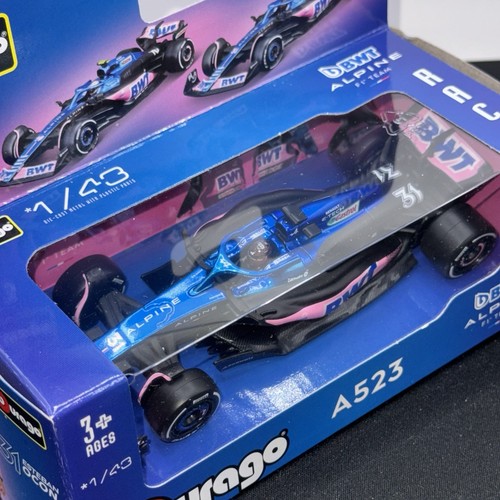 Esteban Ocon #31 2025 BWT Alpine Bburago 1:43 Signature Series F1 A523 Model Car - Picture 8 of 14