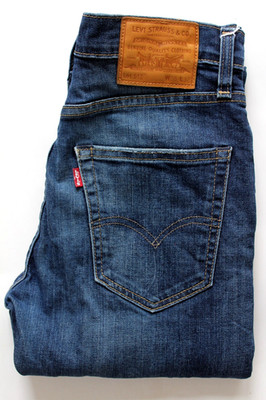 Levi's 512 Slim Tapered Jeans Big E Herren W28 L32 Dunkelblau Stretch LEVJ154
