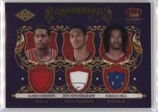 2009-10 Crown Royale Rookie Royalty Materials Jeff Pendergraph Jordan Hill 05fy