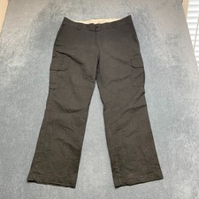 Dickies Cargo Pants Mens 36x28.5 Black Regular Fit Flex Fabric Straight Leg
