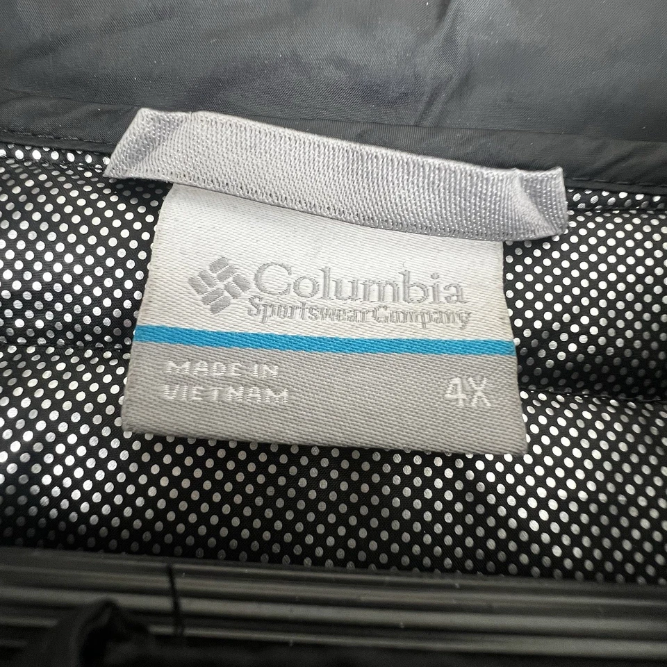 Columbia Powder Lite Jacket Omni Heat Puffer Black Size 4X Mens Zip Outdoor - Image 4 of 4