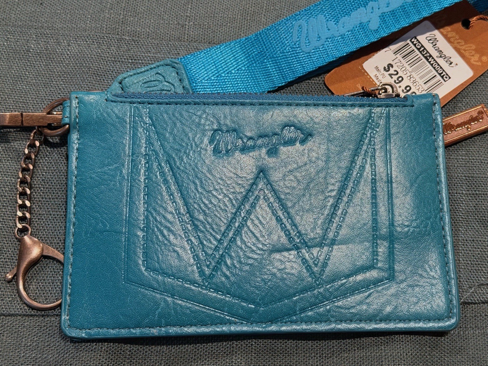 Women’s Wrangler Tan Wristlet Card Wallet New with Tags thumbnail 2