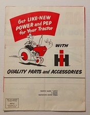 Vintage Farm Advertising IH Tractor Parts & Accessories Fold Out Mailer