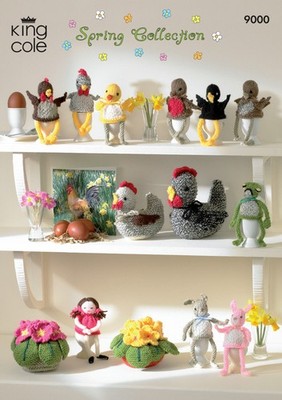 King Cole Strickanleitung Spring Collection - Easter Egg Cosies Primeln 9000