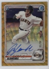 2020 Bowman Draft Chrome Picks Gold Wave Refractor 49/50 Jimmy Glowenke Auto w5p
