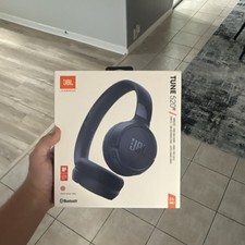 JBL Tune 520BT Wireless Bluetooth On-Ear Headphones Pure Bass Built-In Mic Blue