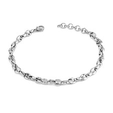Bracciale Boccadamo Uomo Acciaio Silver Maglia Marina Piccola _ABR745