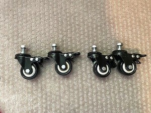4 - Wheels Useable on a Dolly or Flat Moving Device - Each Wheel 1-3/4"