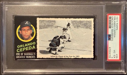 Orlando Cepeda #26 1971 Topps Greatest Moments card