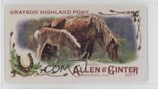 2017 Topps Allen & Ginter Horse in the Race Minis Grayson Highland Pony 3q5