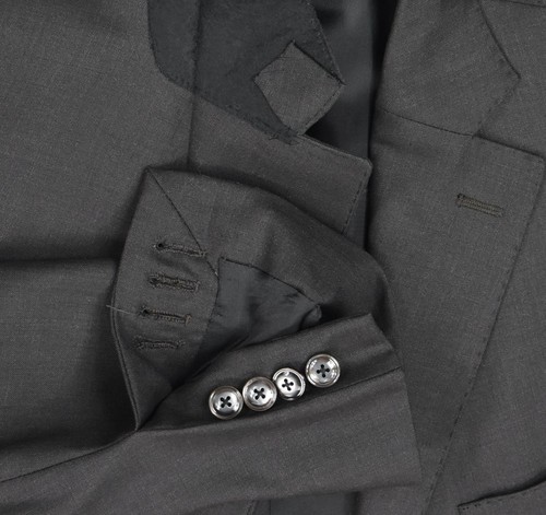 Domenico Vacca Men's 2 Piece Suit 54 - 44 R NEW Bespoke 2-BTN Working Buttons - Picture 8 of 11