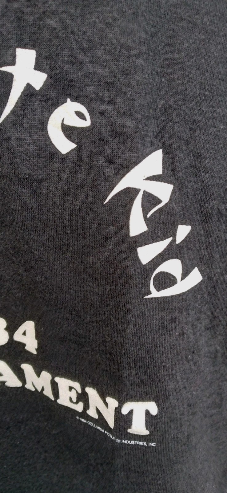 Vintage 1984 Karate Kid Movie Promo Shirt Macchio Zabka 🌳Miyagi🐍Cobra Kai RARE image 6