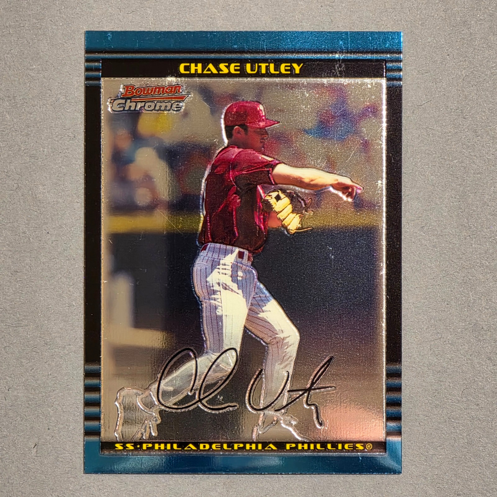 2002 Bowman Chrome Chase Utley #241 Rookie RC Phillies