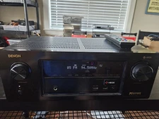 Denon AVR-X2400H 7.2Ch AV Receiver Dolby Atmos DTS:X HEOS Used Black