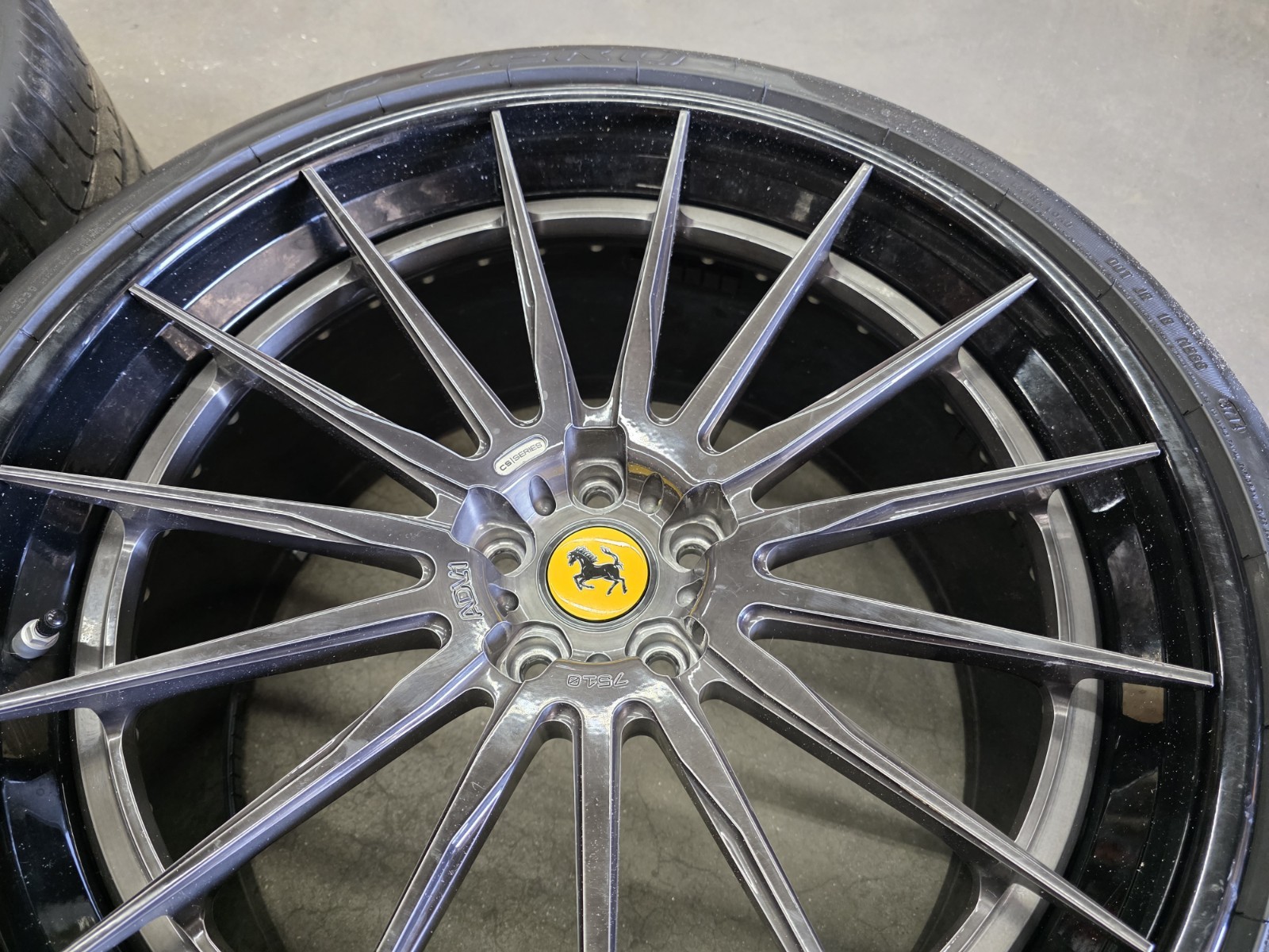 FERRARI 458 488 F8 ADV1 CS SERIES 7510 WHEELS SET WITH TIRES 