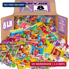 Candy Bulk - 8 Pound Candy Mix - Parade Throws Big Bulk Candies for Pinatas, Gif