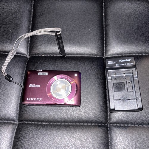 Nikon COOLPIX S4300 16MP Digital Camera Plum Touchscreen 6x Zoom English