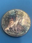 1999 American Silver Eagle - .999 - 1 oz Silver Dollar. Monster Natural Toner