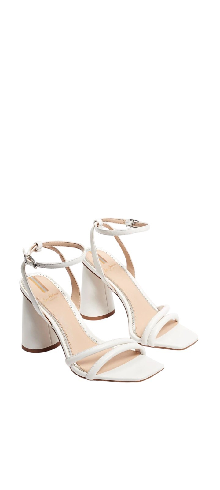 Sam Edelman Women's Kia White Leather Heels MinUse 8 M
