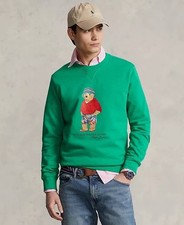 Polo Bear Fleece Crewneck Sweatshirt Polo Ralph Lauren - Green Mens Size Large