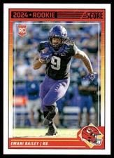2024 Score Emani Bailey Rookie Kansas City Chiefs #394