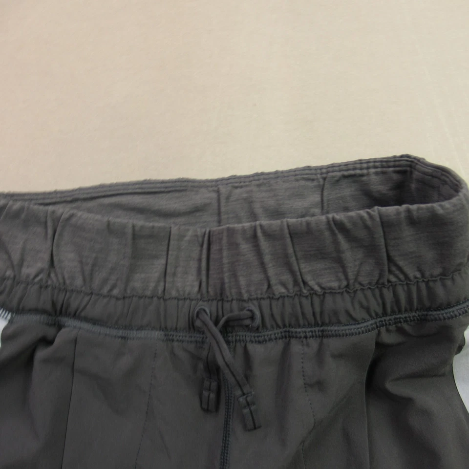 Ivivva Pants Girls 8 Straight Leg Zip Pocket Outdoors Gray Drawstring Chino - Image 3 of 4