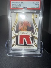 2023 Flawless Gradey Dick Patch Gold 10/10 Rookie Card PSA 9