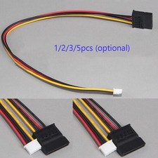 For ITX SATA 15 Pin Female to 4 Pin Floppy FDD Female Jack Power Connector Cable