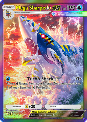 [DIGITAL] Mega Sharpedo ex - Rainbow Rare - ENG - Pokemon TCG Pocket