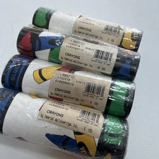 4 NOS Rolls Crayons Imperial Wallcoverings Inc 5 Yards Border USA Perfect Fit