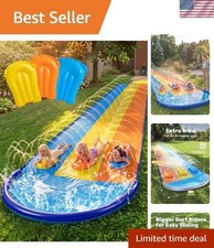 Exciting 22.5FT Triple Water Slide with Advanced Sprinklers - Backyard Adventure