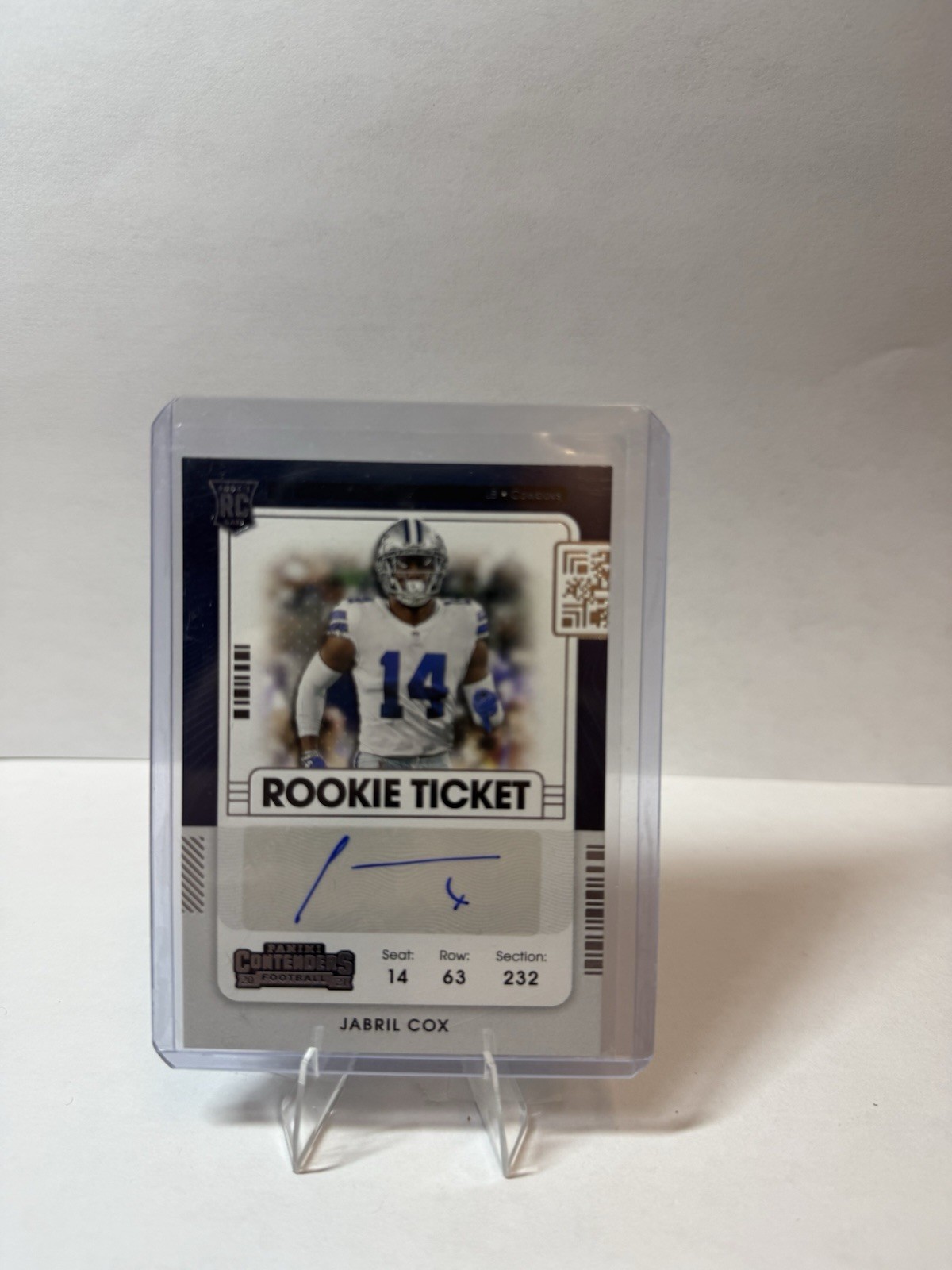 Jabril Cox Panini Contenders #201 Autograph