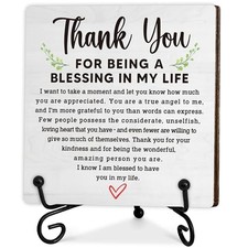Thank You Gifts for Mom, To My Mom Wooden Plaque with Stand, Best Mom Ever