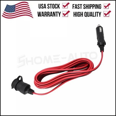 13ft 12V Heavy Duty Car Cigarette Lighter Extension Cord Socket Power Cable