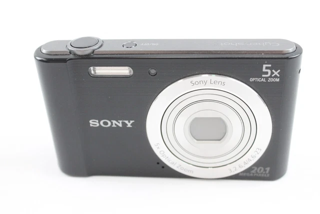03 Sony Cybershot DSC-W800 Digital Compact Camera Working w/ 5x Optical Zoom