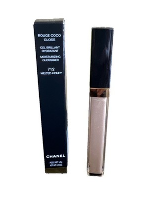 CHANEL Rouge Coco Gloss Moisturizing Glossimer 712 Melted Honey NIB