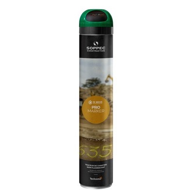 Soppec Green Line Marking Spray 750ml Temporary Pro Marker Paint Survey