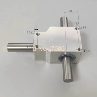 Small Reduction Ratio 90 Degree Commutator Corner Turner Spiral Bevel Gearboxes