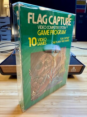 Flag Capture (Atari) - Box & Manual WORKING Atari 2600