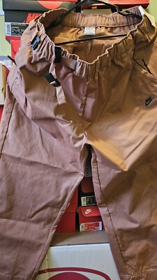 Nike Sportswear Tech Pack Woven Sneaker Pants Mineral Clay Mens Size XL NEW