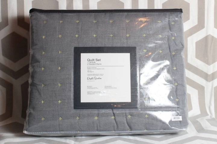 Liquidación! Juego completo de ropa de cama gris Dwell Studio Dwelstudio Theo Quilt Sham $249 Foto 3 de 3