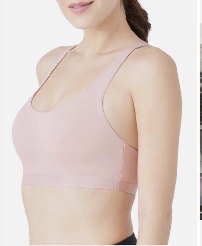 b.tempt'd b.active Sport Crop Bra Women's Sz Small Wireless Blush Pink 910405 - Picture 2 of 3
