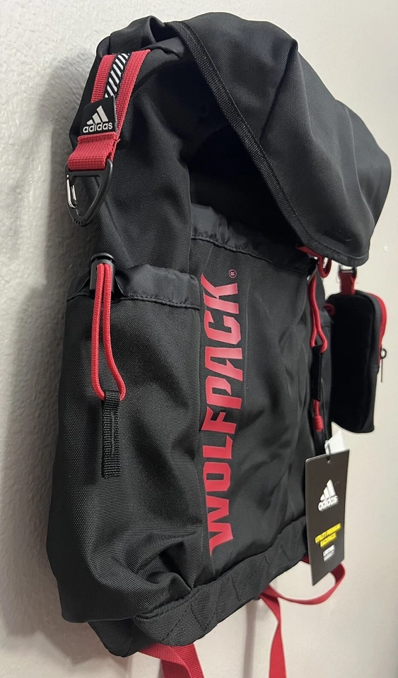 Adidas NCAA NC State Wolfpack Collegiate Utility Premium Backpack Bag GA5335 New - Image 4 of 4