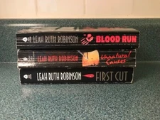 Lot of 3 Leah Ruth Robinson Paperback Books – Blood Run ~ First Cut