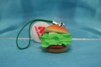 Bandai MOS Burger Miniature Mania P2 Mini Figure Strap Teriyaki Burge