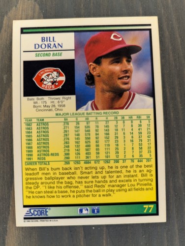1992 Score Baseball Cards - Mix & Match cards to save up to 40% off! - Picture 6 of 89